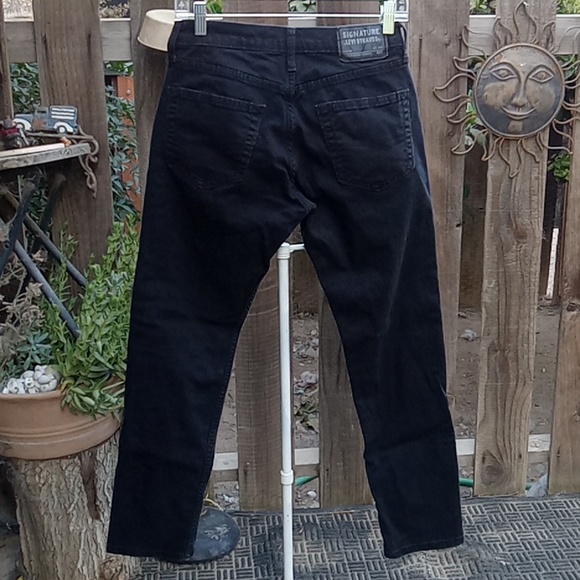 Men's or junior jeans 28-30 good condition black s26- skinny signature by Levi's - Picture 1 of 14